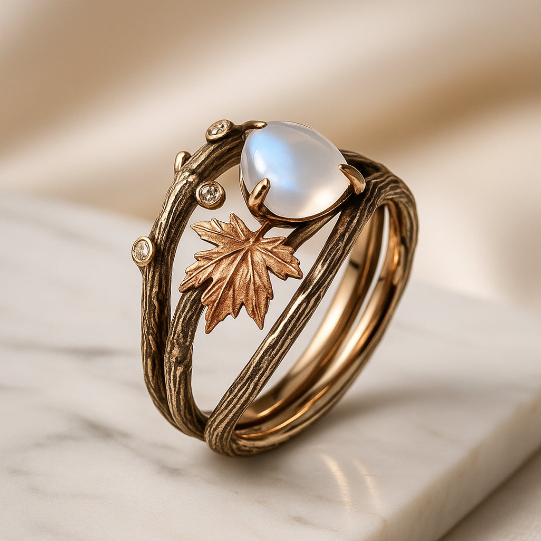 Harper | Natural Moonstone Ring