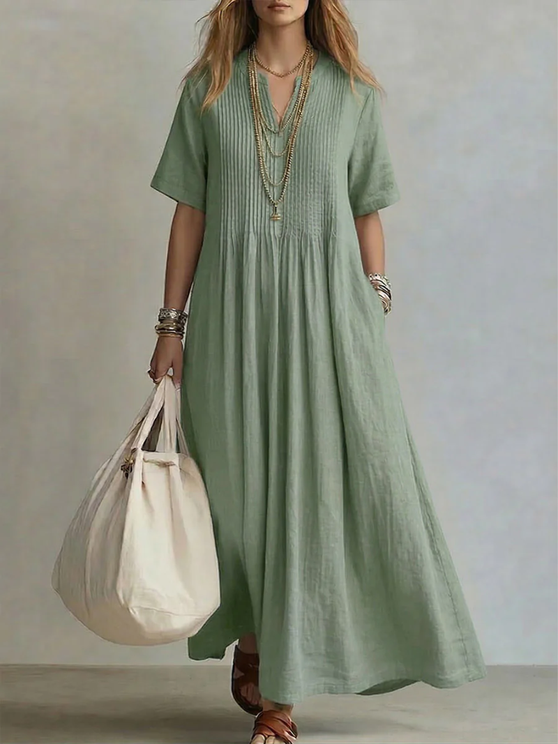 Cassidy Rae™ | Effortless Pleated Elegance