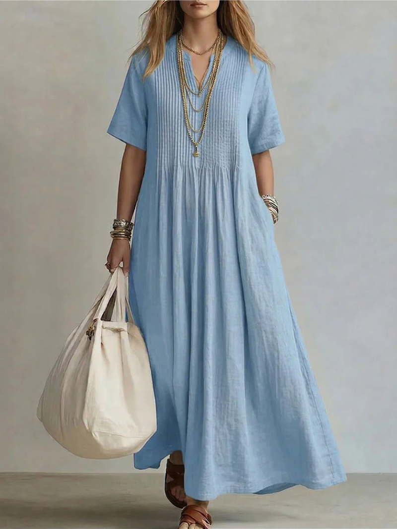 Cassidy Rae™ | Effortless Pleated Elegance