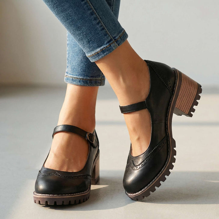 Elspeth | Orthopaedic Block Heel Shoes