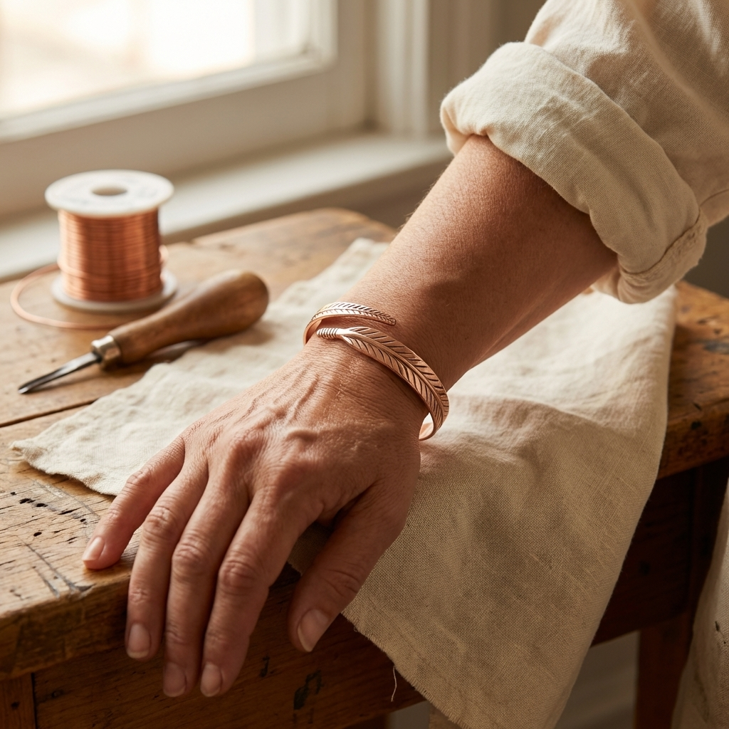 Maya's Root Copper Bracelet