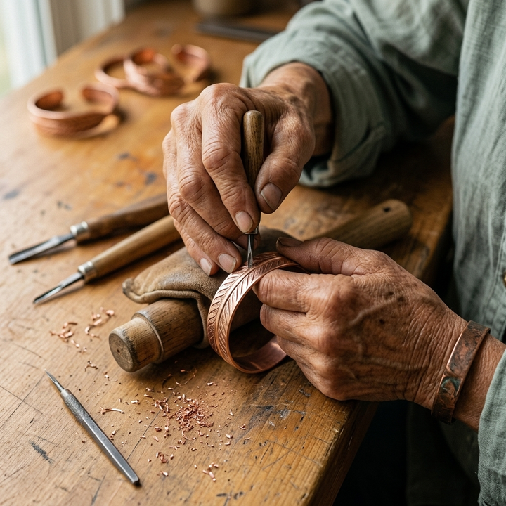 Maya's Root Copper Bracelet