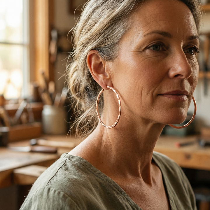 Maya's Willow Copper Earrings