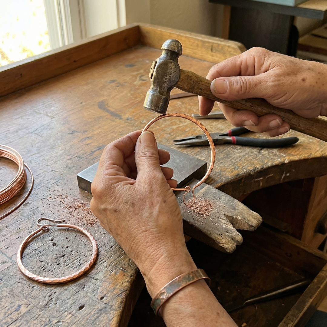 Maya's Willow Copper Earrings