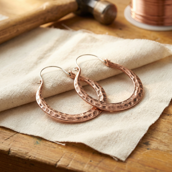 Maya's Ember Copper Earrings