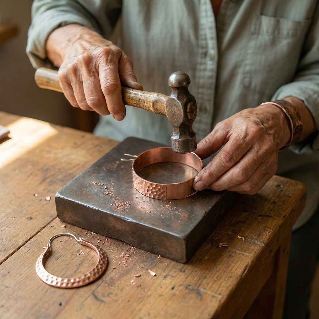 Maya's Ember Copper Earrings