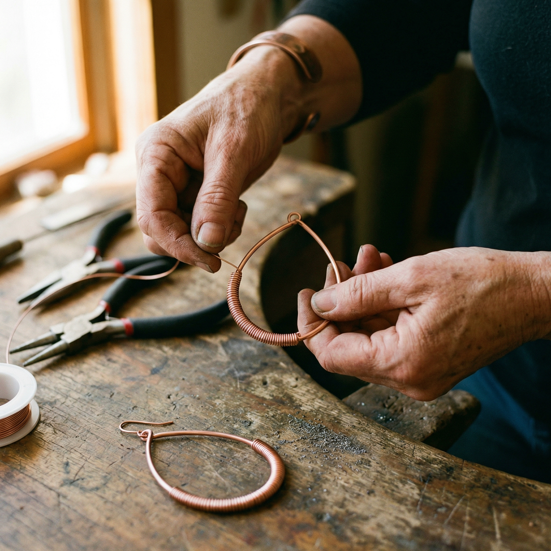Maya's Creek Copper Earrings