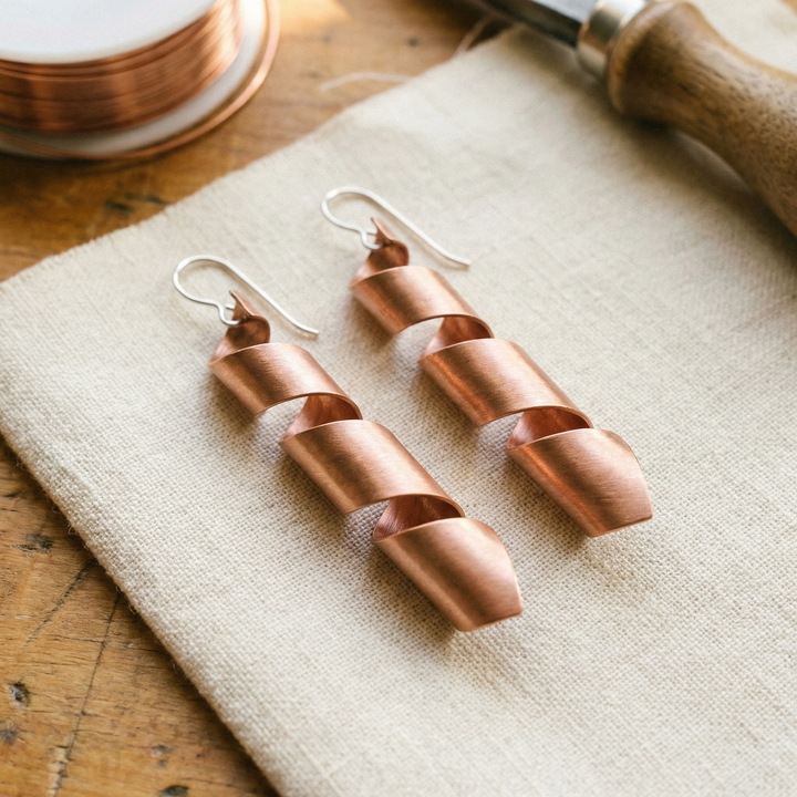 Maya's Dusk Copper Earrings