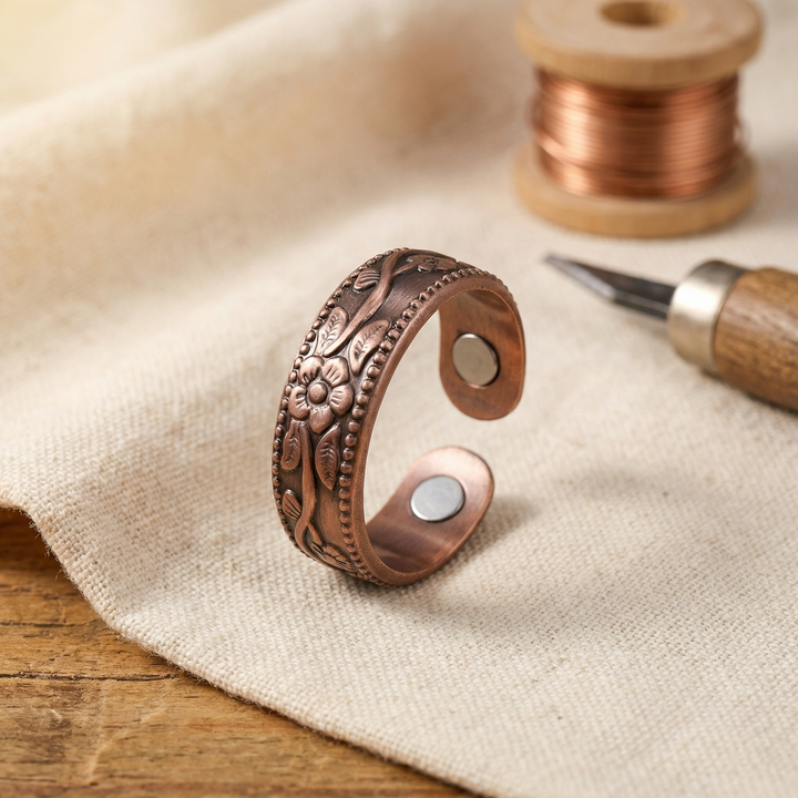 Maya's Petal Copper Ring