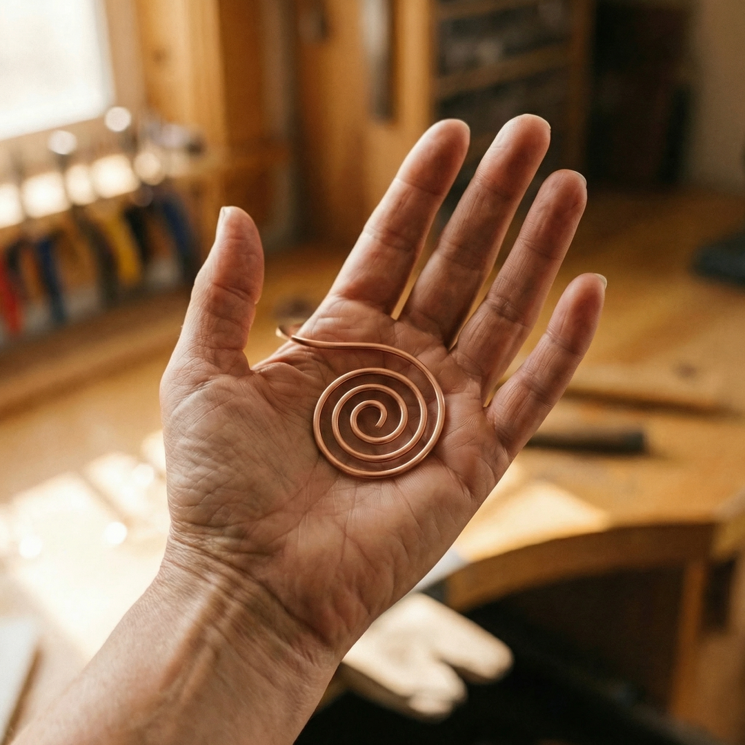 Maya's Flow Copper Hand Spiral