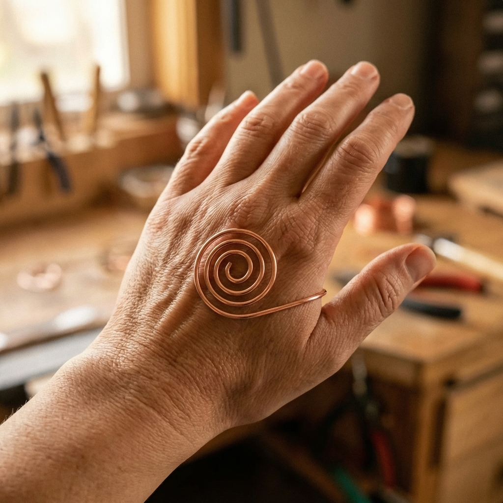 Maya's Flow Copper Hand Spiral