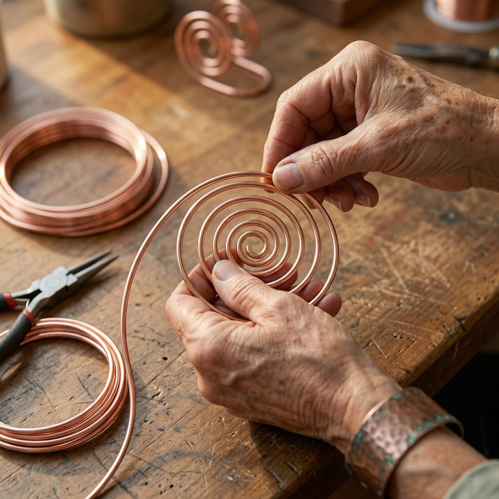 Maya's Flow Copper Hand Spiral
