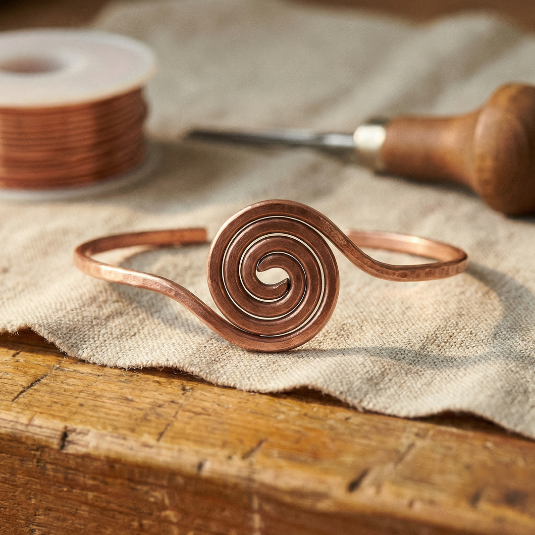Maya's Coil Copper Anklet