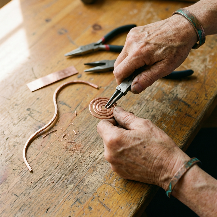 Maya's Coil Copper Anklet