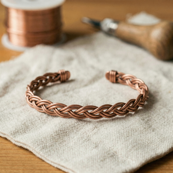 Maya's Reed Copper Anklet