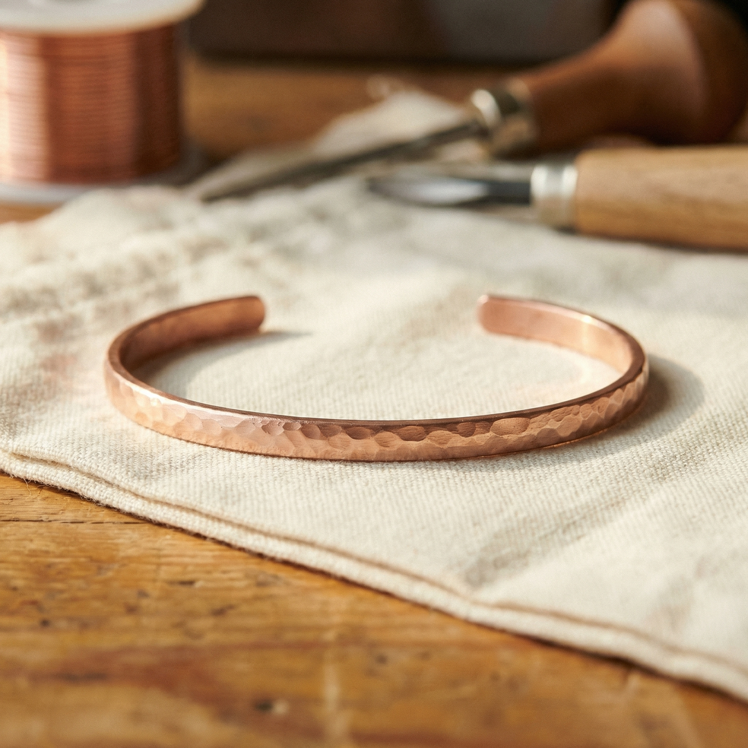 Maya's Sand Copper Anklet