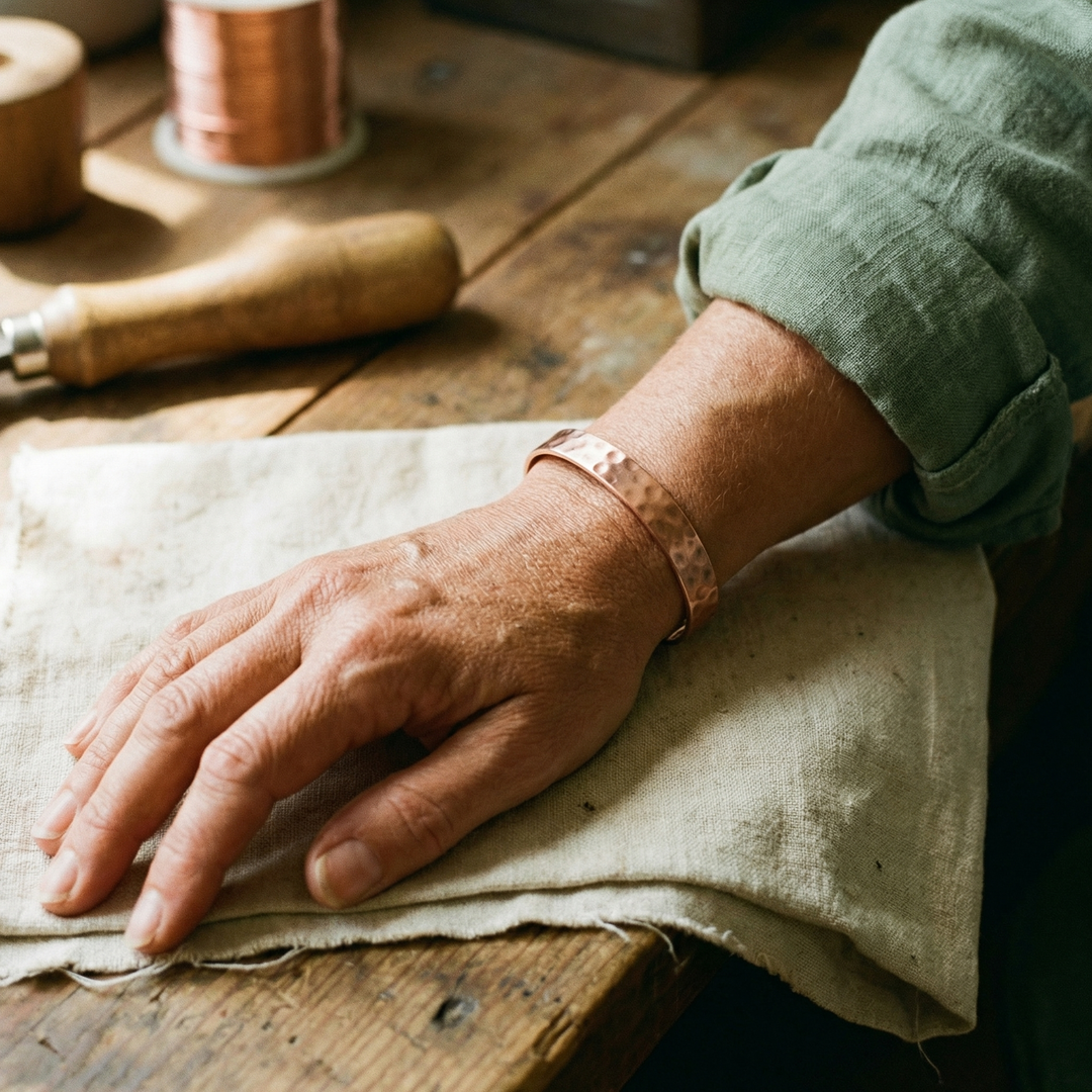 Maya's Lodestone Copper Bracelet