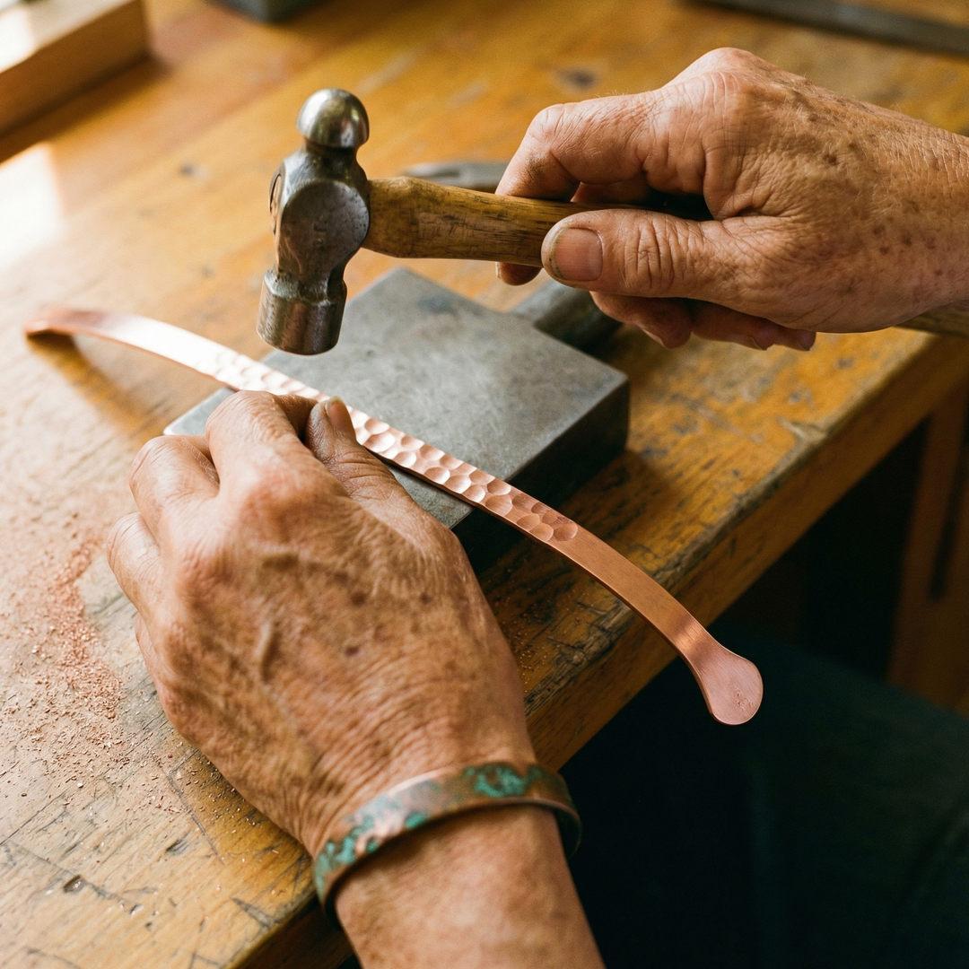 Maya's Lodestone Copper Bracelet