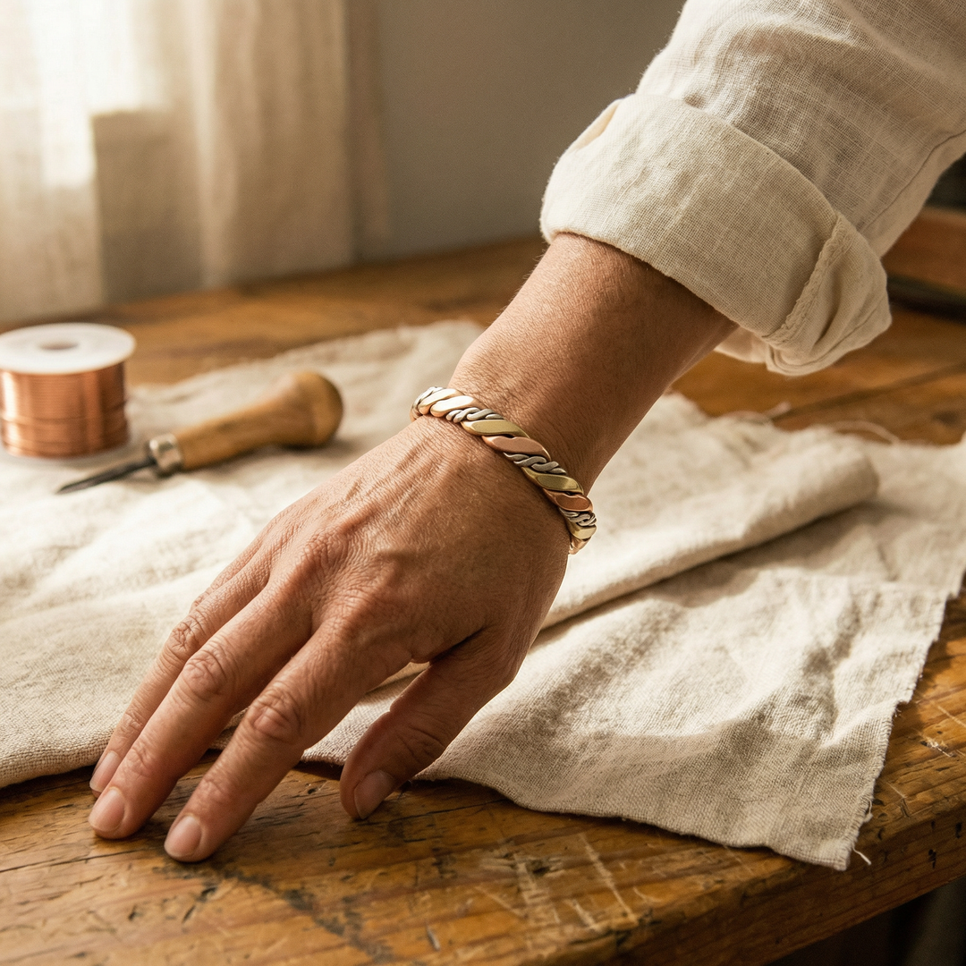 Maya's Stone Copper Bracelet