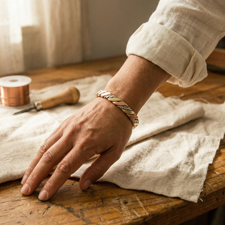 Maya's Stone Copper Bracelet