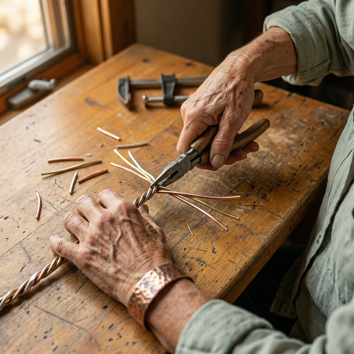 Maya's Stone Copper Bracelet