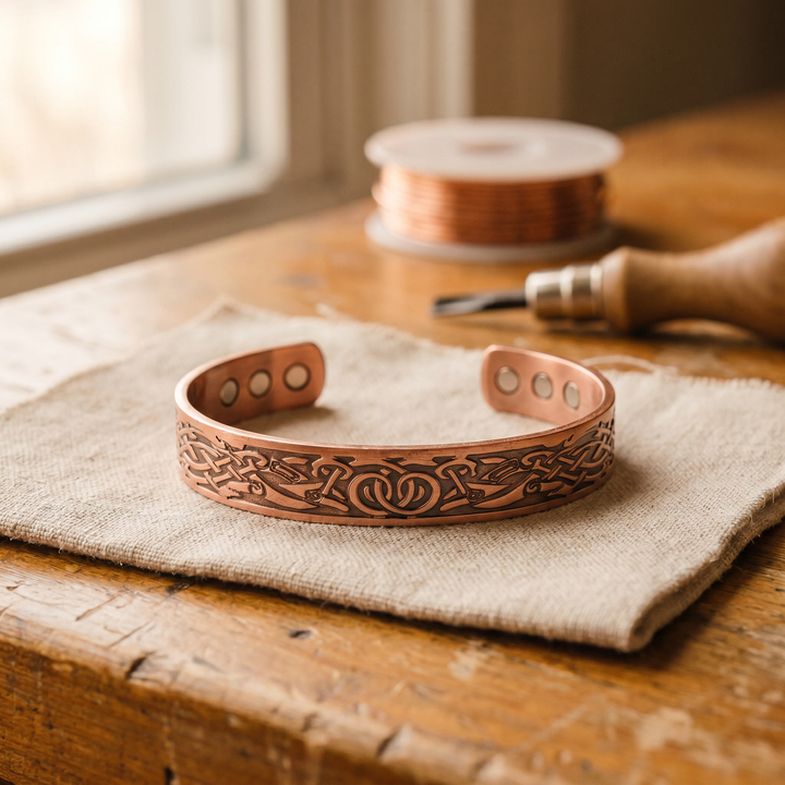 Maya's Moss Copper Bracelet