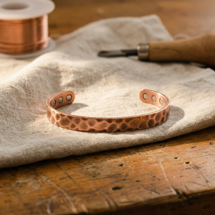 Maya's Furrow Copper Bracelet