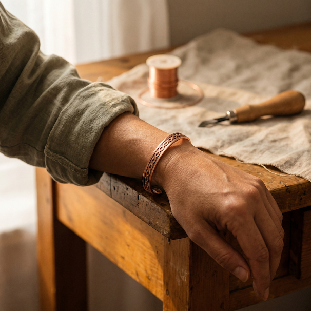 Maya's Current Copper Bracelet