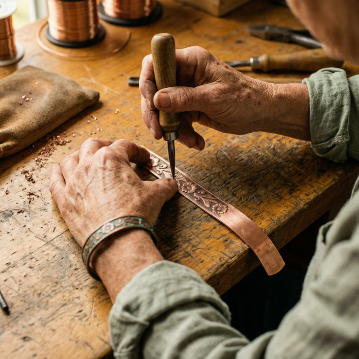Maya's Vine Copper Bracelet