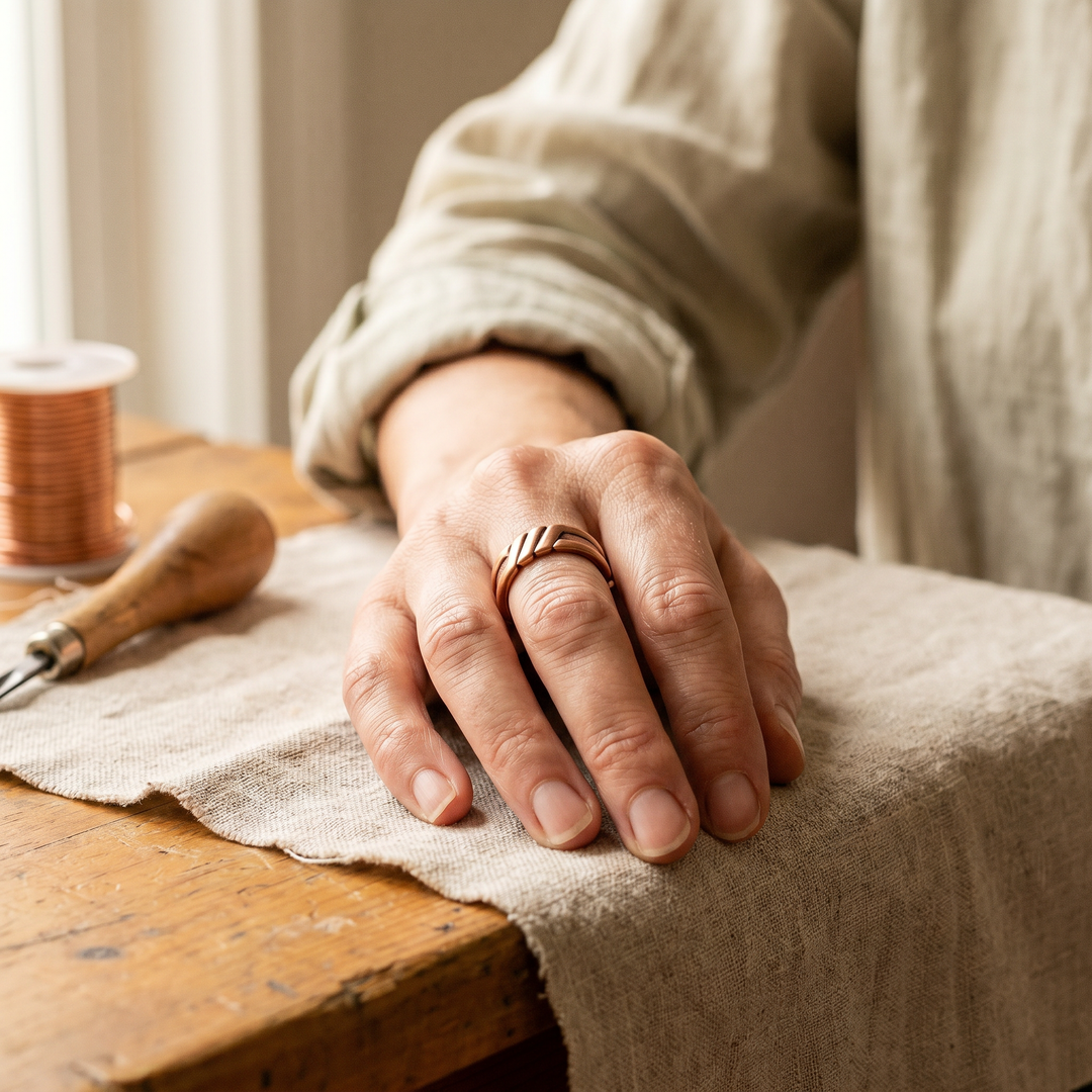 Maya's Peat Copper Ring