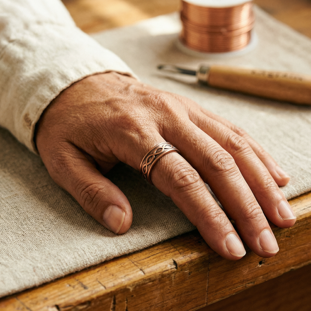 Maya's Char Copper Ring