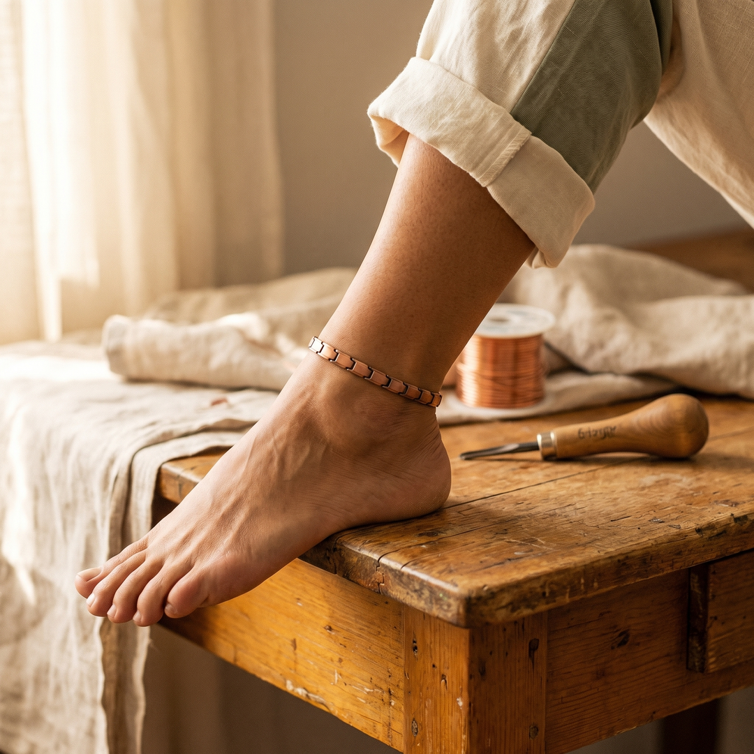 Maya's Shore Copper Anklet