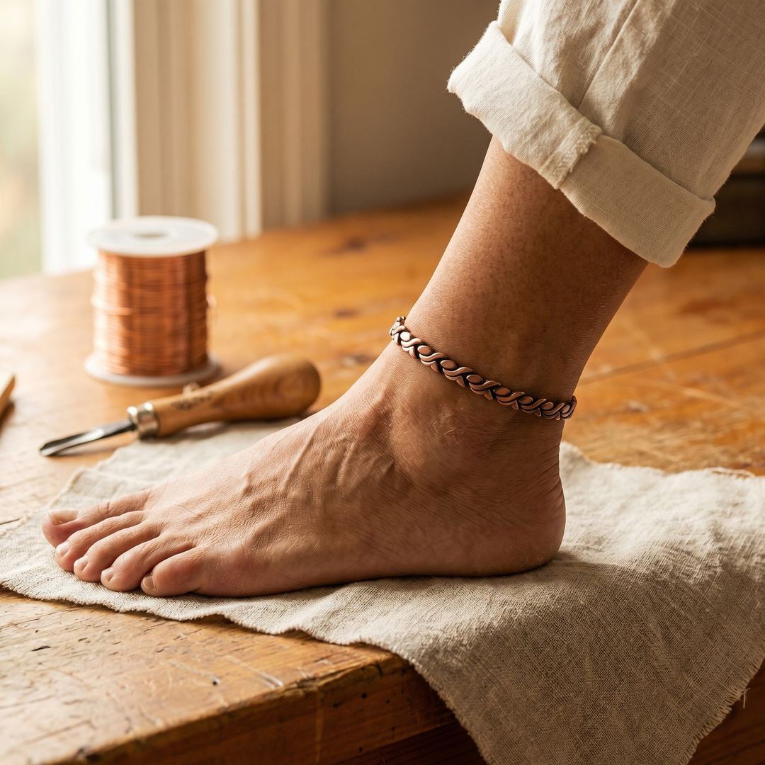 Maya's Dune Copper Anklet