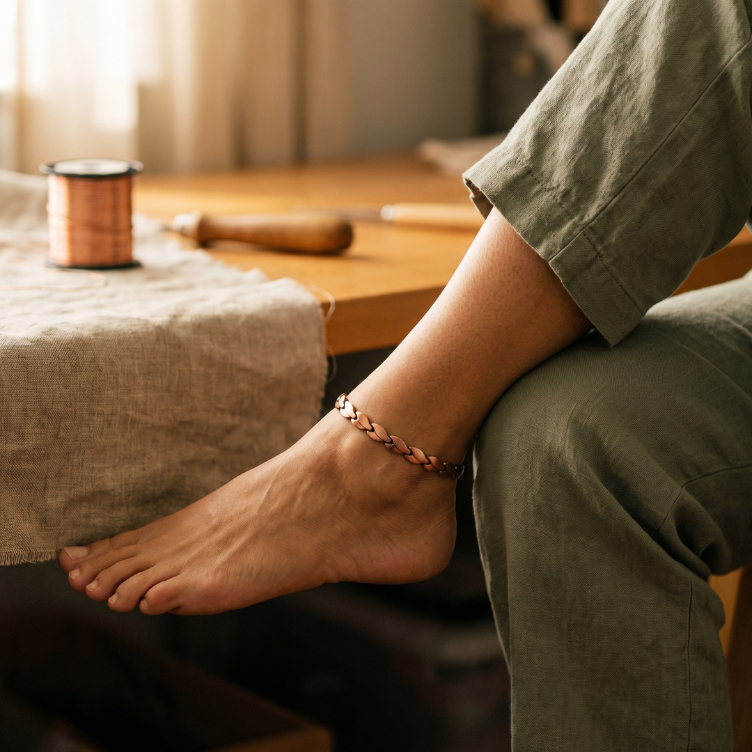 Maya's Marsh Copper Anklet