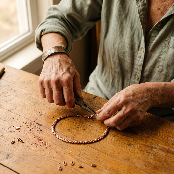 Maya's Cedar Copper Necklace