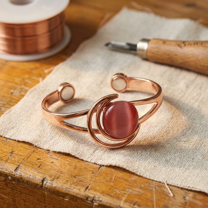 Maya's Sphere Pink Copper Bracelet