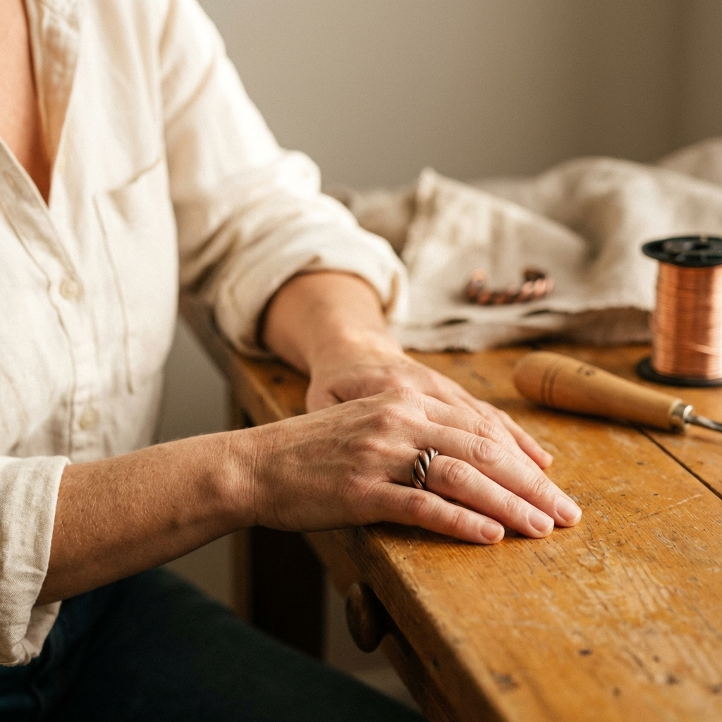 Maya's Tine Copper Ring