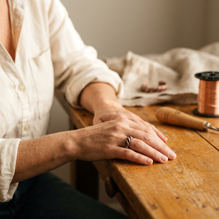 Maya's Tine Copper Ring