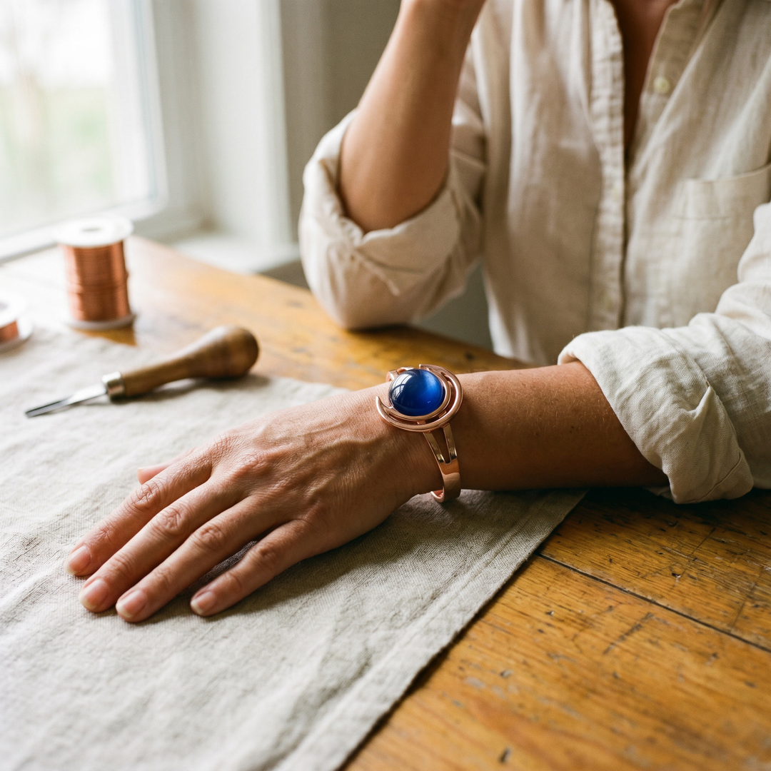 Maya's Sphere Copper Bracelet
