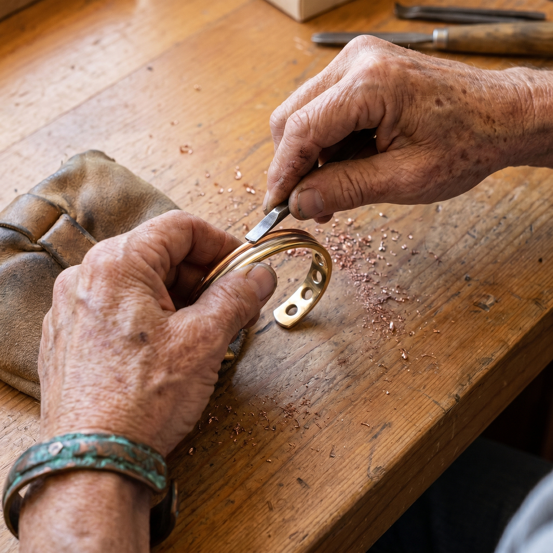 Maya's Fell Copper Bracelet