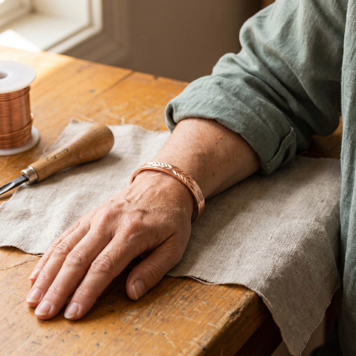 Maya's Lunar Copper Bracelet