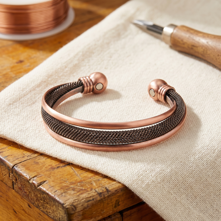 Maya's Cairn Copper Bracelet