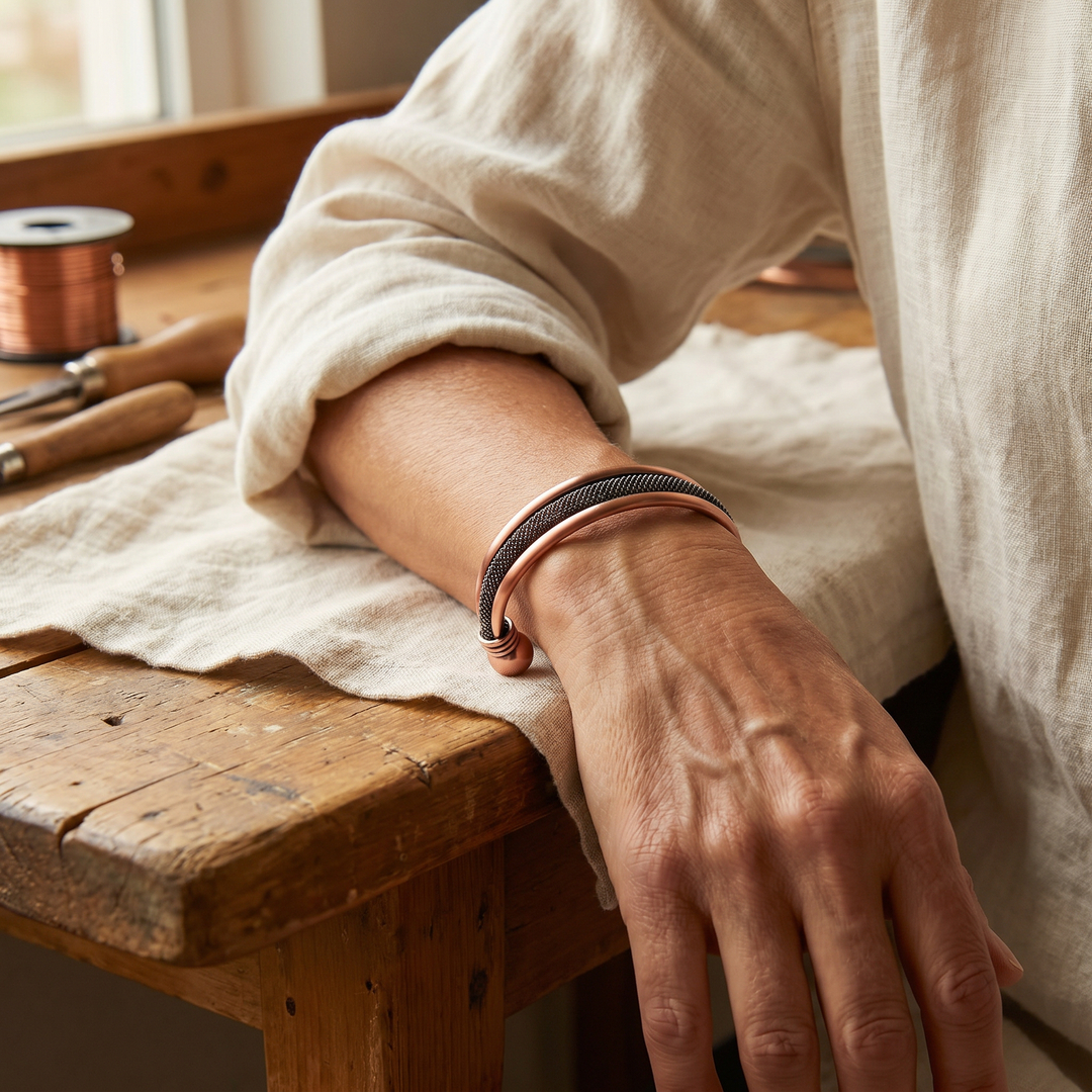 Maya's Cairn Copper Bracelet