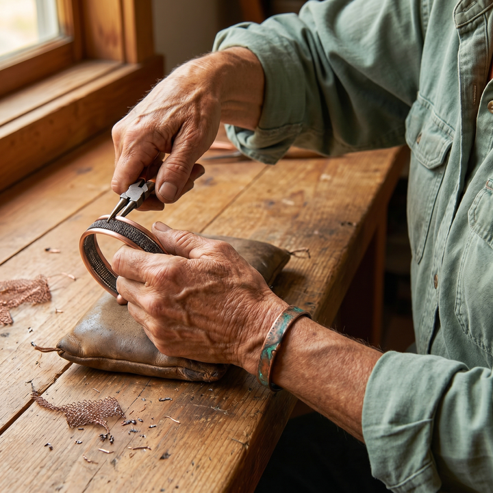 Maya's Cairn Copper Bracelet