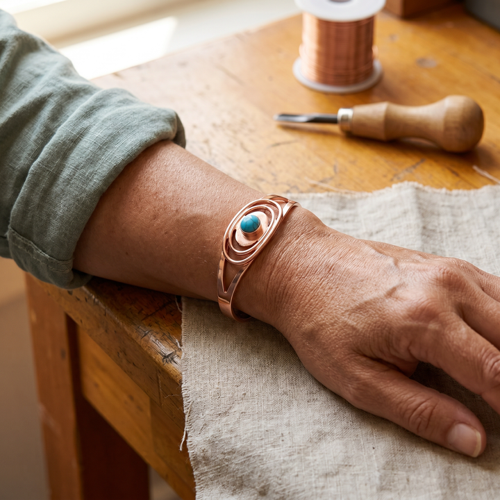 Maya's Sedge Copper Bracelet