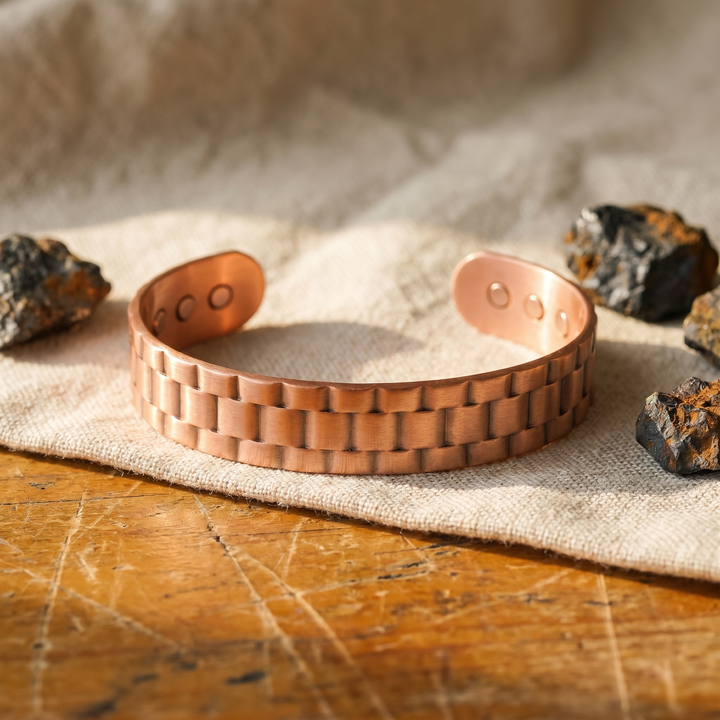 Maya's Ore Men's Copper Bracelet