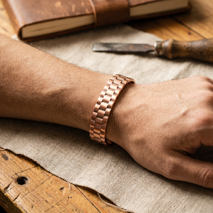 Maya's Ore Men's Copper Bracelet