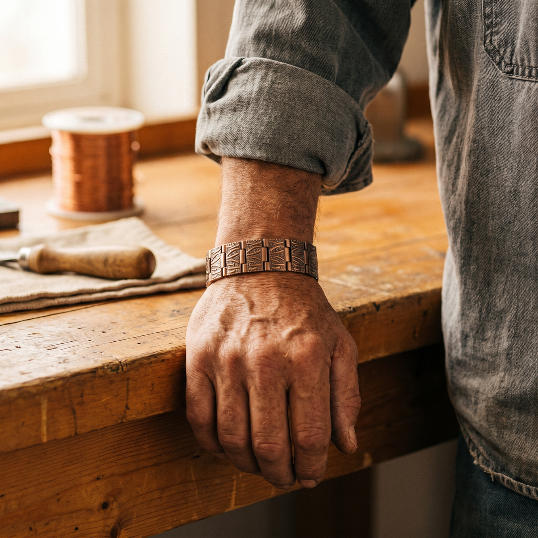 Maya's Grit Men's Copper Bracelet