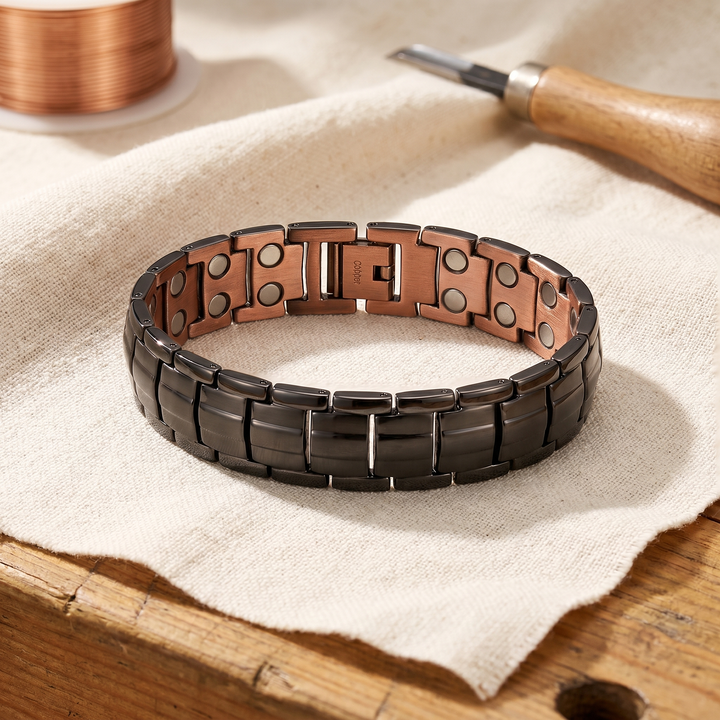 Maya's Ochre Men's Copper Bracelet