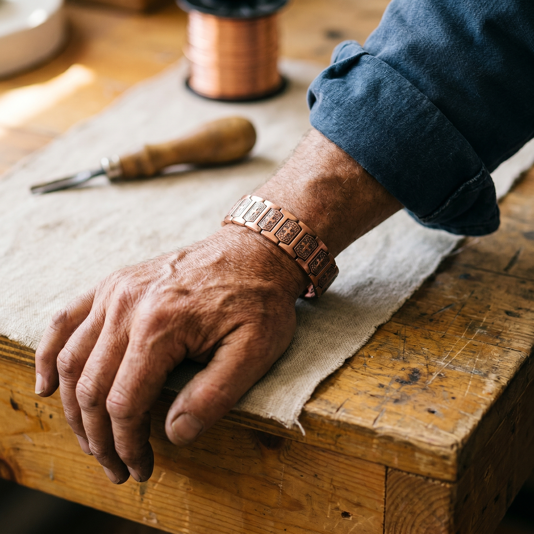 Maya's Gale Men's Copper Bracelet